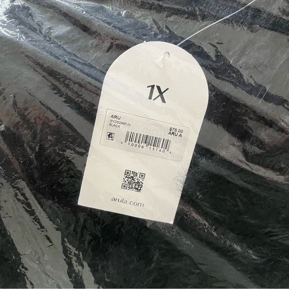 NEW Arula Black Shrug Cardigan Sweater Plus Size A / 1X NWT - Picture 5 of 6